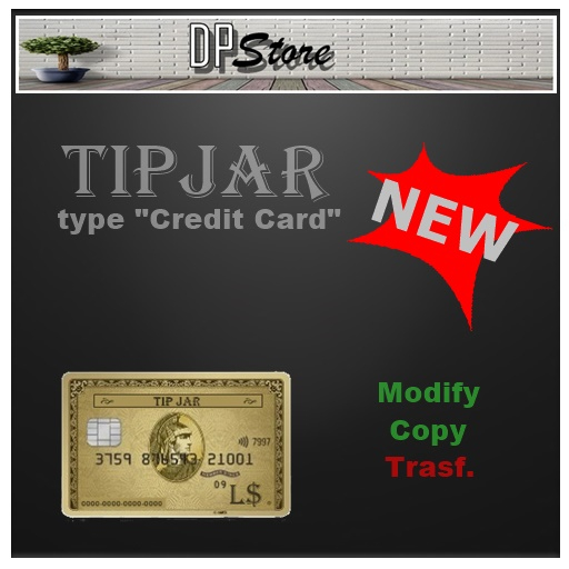 "DP"Store - TipJar "Credit card"
