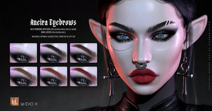 -SU!- Aneira Eyebrows -Lelutka EVO 2.5 & EVOX-