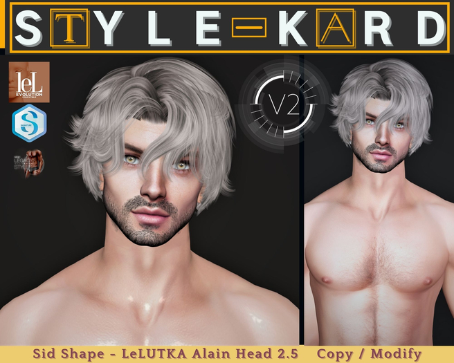 [STYLE-KARD] Sid Shape - Lelutka Alain Head