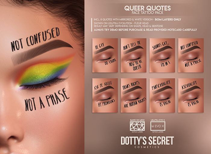 Dotty's Secret - Queer Quotes [LELUTKA EVO X]