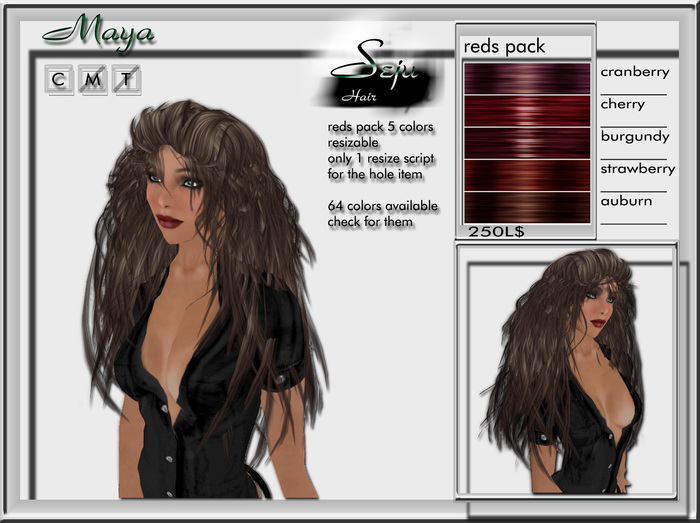 :: Seju Hair :: - [Maya] Reds Set - Wear me
