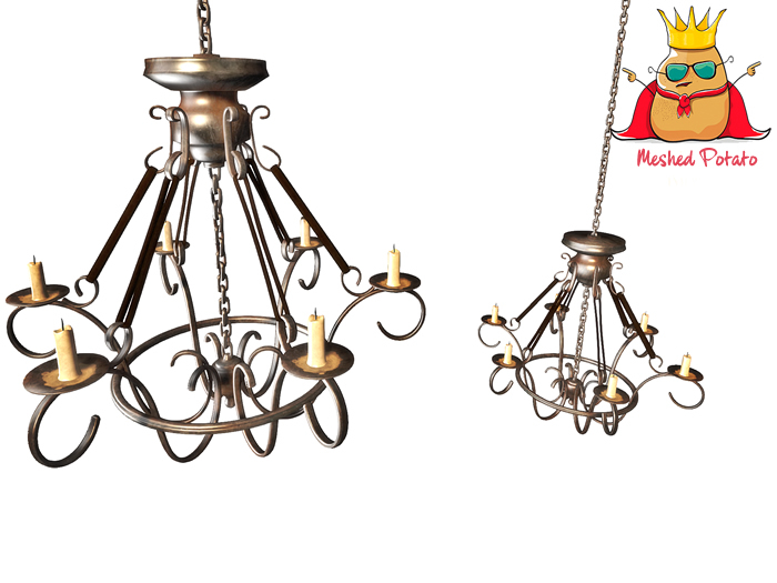 Meshed Potato - Antique Chandelier - Full Perm Mesh