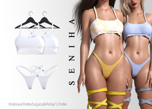 Seniha. Rianna Top&Thong // White