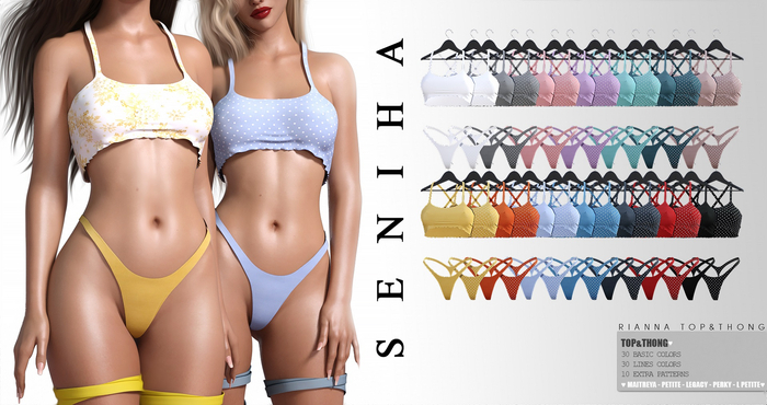 Seniha. Rianna Top&Thong // Fatpack