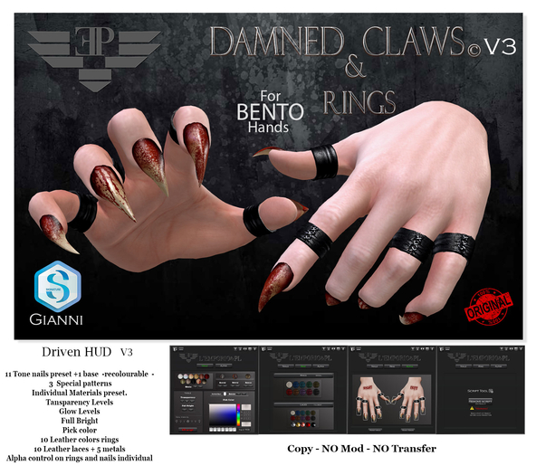 L'Emporio&PL::*Damned Claws & Rings*::Signature Gianni-V3-