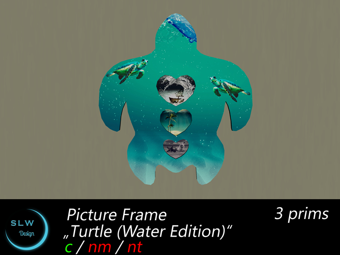 SLW Design - Picture Frame Turtle (Water Edition)