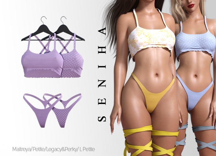 Seniha. Rianna Top&Thong // Violet