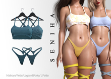 Seniha. Rianna Top&Thong // Aqua