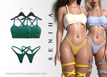 Seniha. Rianna Top&Thong // Green