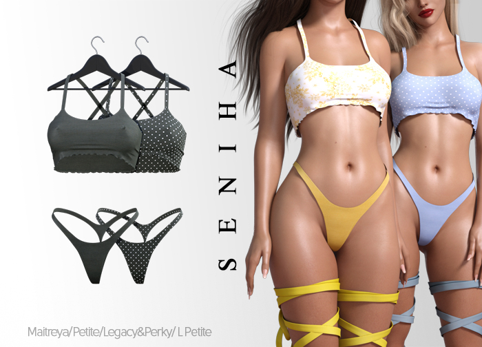Seniha. Rianna Top&Thong // Army