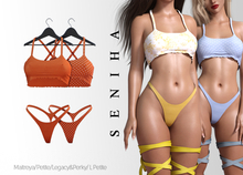 Seniha. Rianna Top&Thong // Orange
