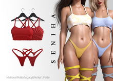 Seniha. Rianna Top&Thong // Red