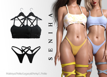 Seniha. Rianna Top&Thong // Black