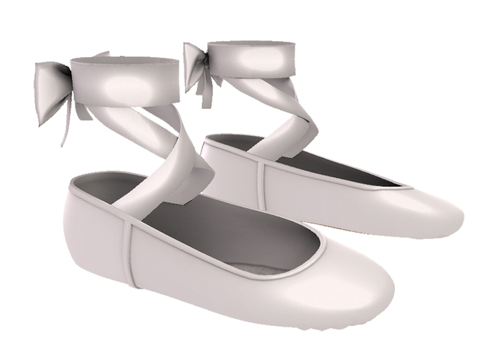 Popicot. Ballet Slippers / White