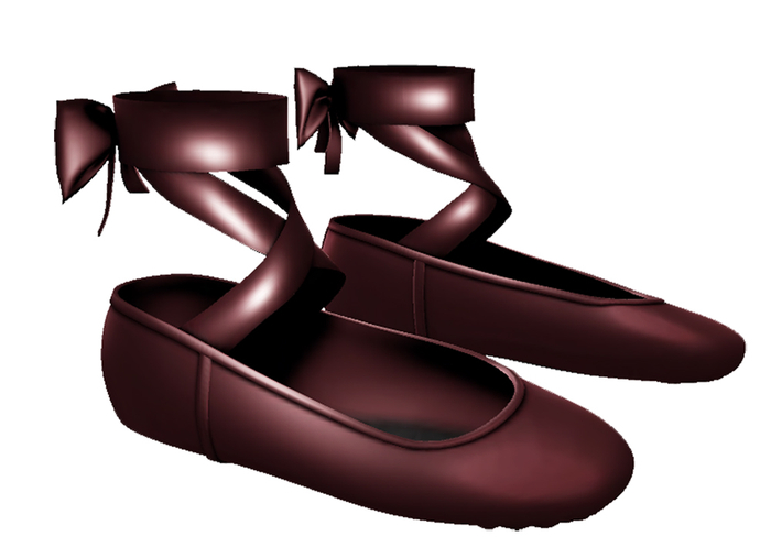 Popicot. Ballet Slippers / Maroon