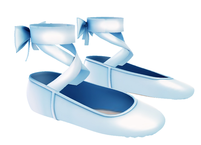 Popicot. Ballet Slippers / Sky