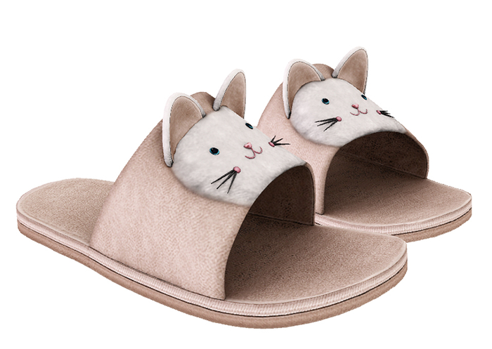 Popicot. Kitty Slippers / Beige