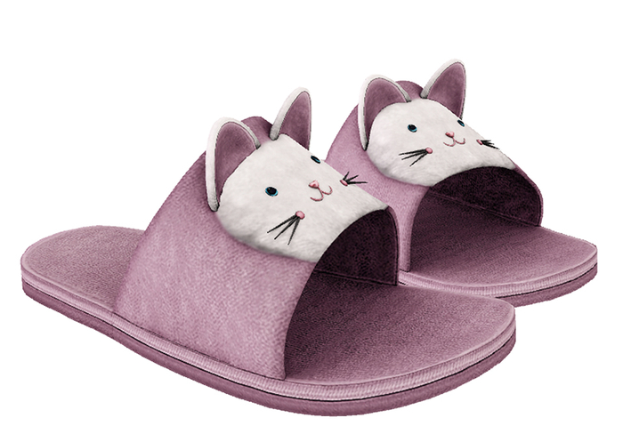 Popicot. Kitty Slippers / Purple
