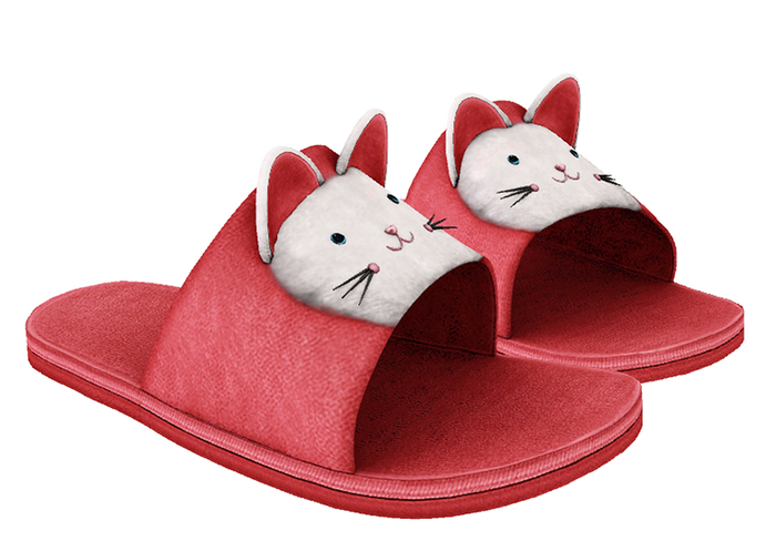 Popicot. Kitty Slippers / Red