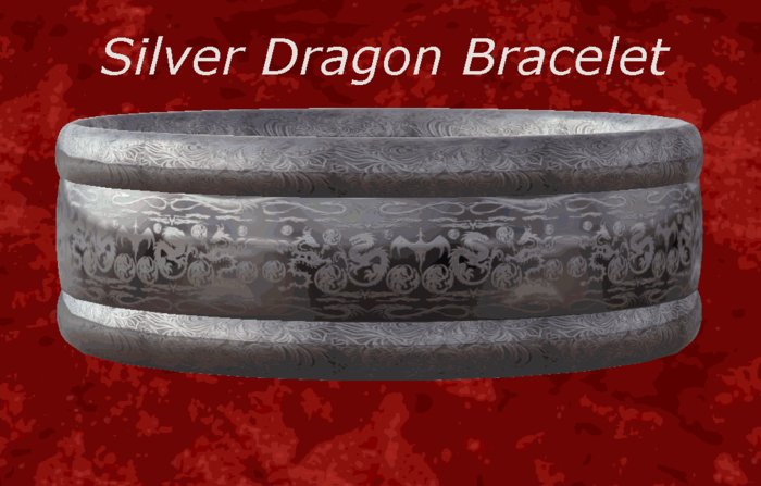 Silver Dragon Bracelet