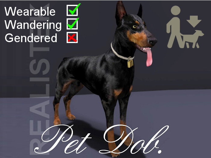 R* Pet Doberman Black WW- [Add Me]