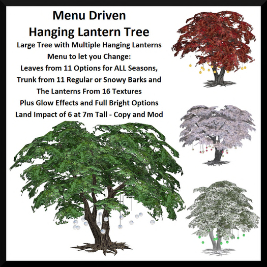 Menu Driven Hanging Lantern Tree