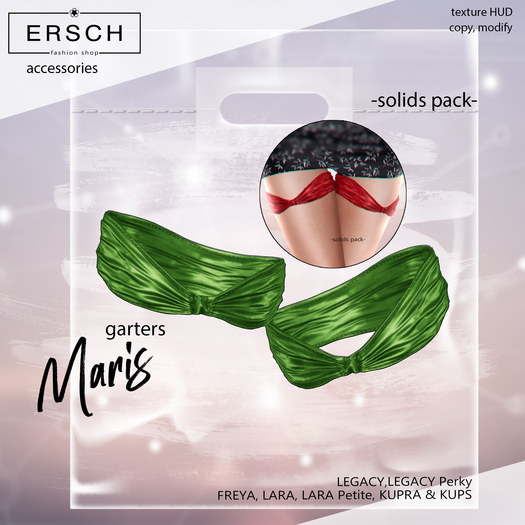 ERSCH - Maris Garters -solid colours- pack
