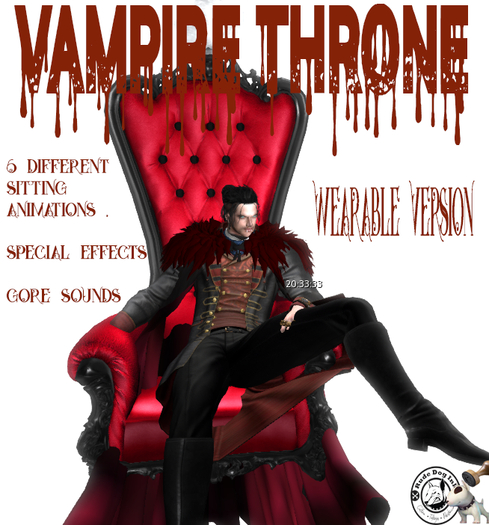 VAMPIRE THRONE (wearable version) 6animat, effects & sounds