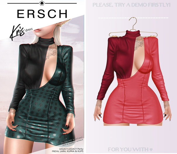 ERSCH - Kris Dress -hotpink-