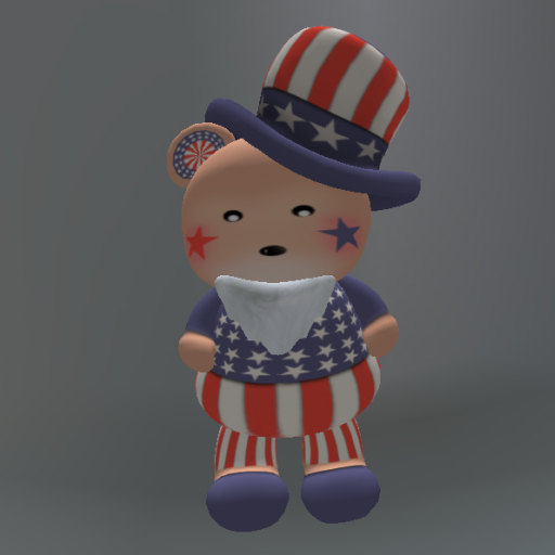 Uncle Sam Bear Tip Jar