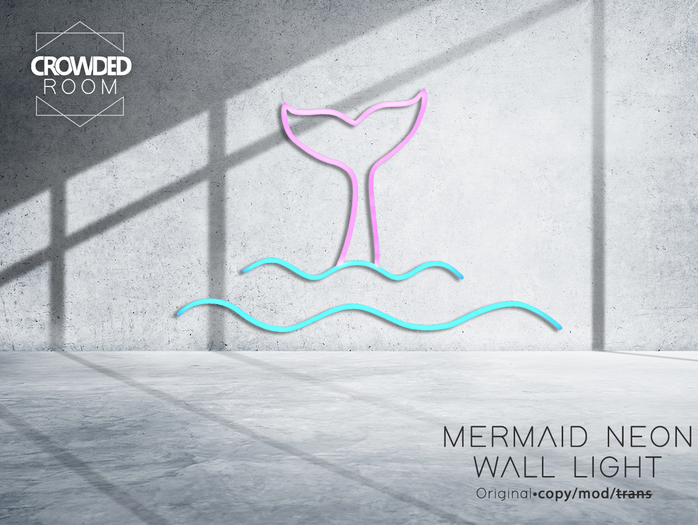 Crowded Room - Mermaid Tail Neon Light 