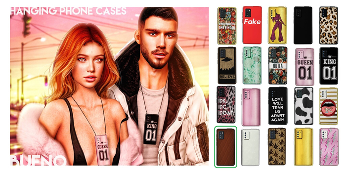 BUENO-Hanging Phonecases-Leather