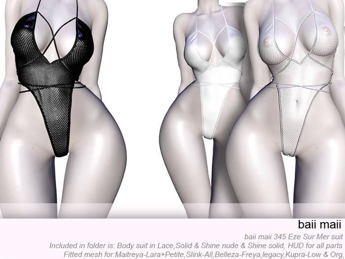 baii maii 345 Eze Sur Mer suit Maitreya Slink Belleza Inithium Legacy Womans Apparel Clothes bodysuit