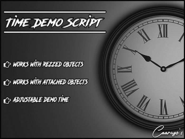 *Caaruzo's* Time Demo Script (Copy Version)