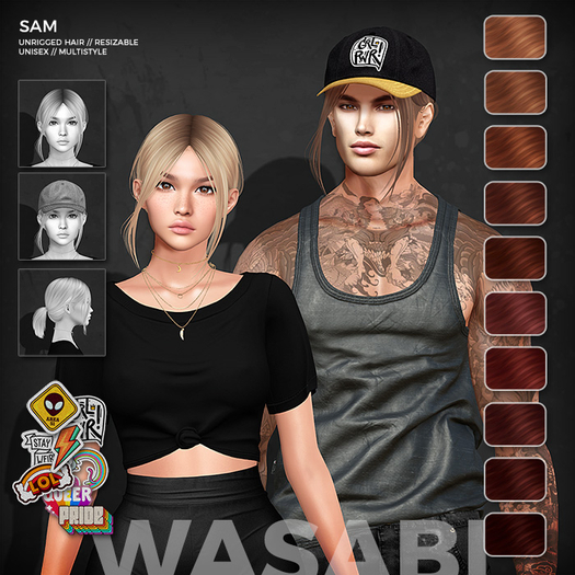 Wasabi // Sam Hair - Reds