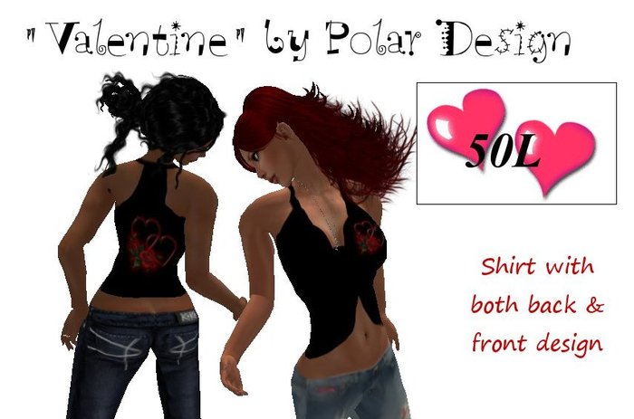 ♀ ♥ "Valentine" by Polar Design -  shirt ♀ ♥ 