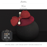 Dahlia - Kate - Fascinator - Red 