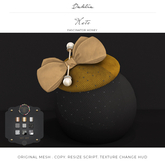 Dahlia - Kate - Fascinator - Honey