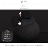 Dahlia - Kate - Fascinator - Black