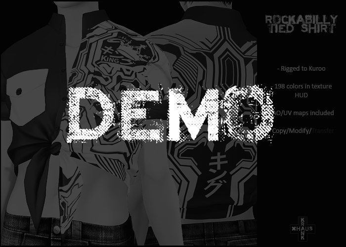 krankhaus - Rockabilly Tied Shirt - Kuroo DEMO