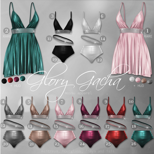 Mossu - Glory.Dress - Maitreya - Dark - RARE