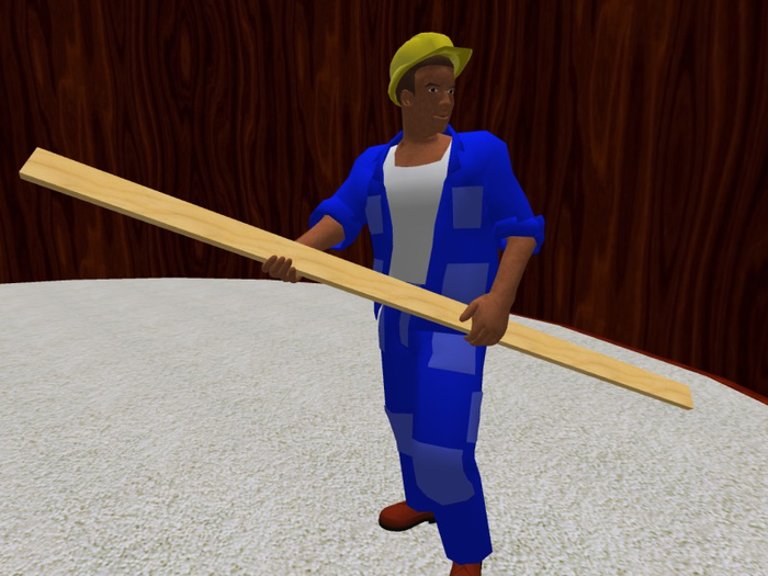 TM Construction Worker with Board