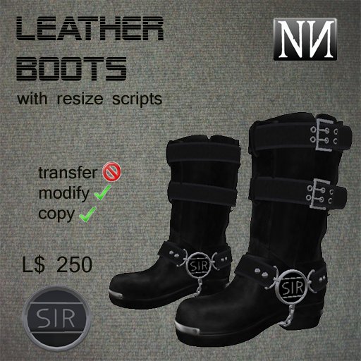 Leather Boots "Sir" with Buckles