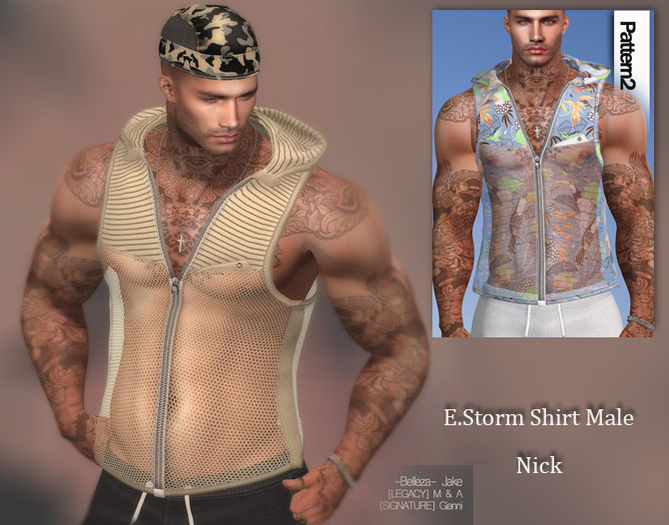 E.Storm Shirt Male. Nick Pattern2