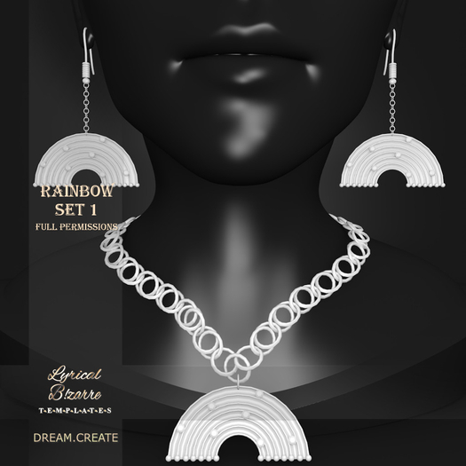 !Lyrical B!zarre Templates! - Rainbow Set 1 MESH DAE Version