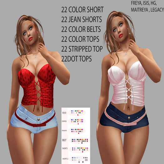 :STLF: SHORTS, SHIRT AND BELT