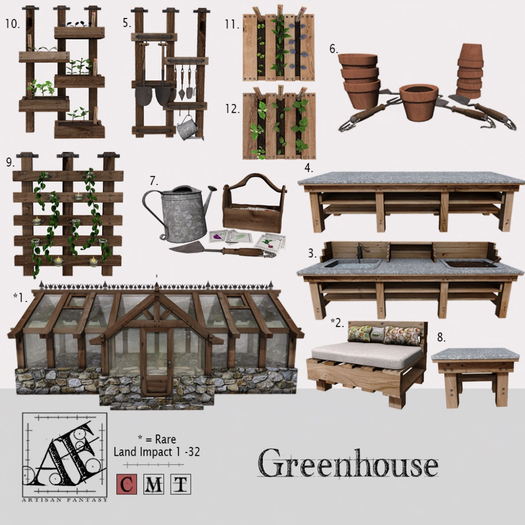 *AF* Greenhouse 02 - Bench RARE