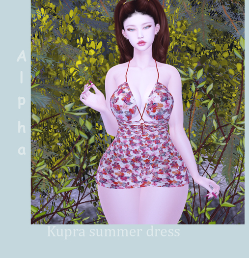 KUPRA DRESS SUMMER RED