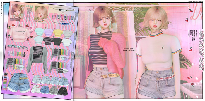 AMITOMO - Juicy Cherry Gacha - HAIR - RARE