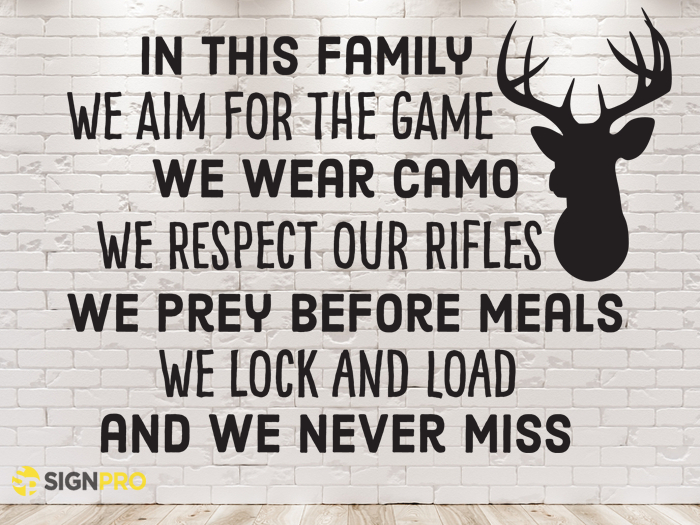 SignPro -Camo Family Sign FULL PERM